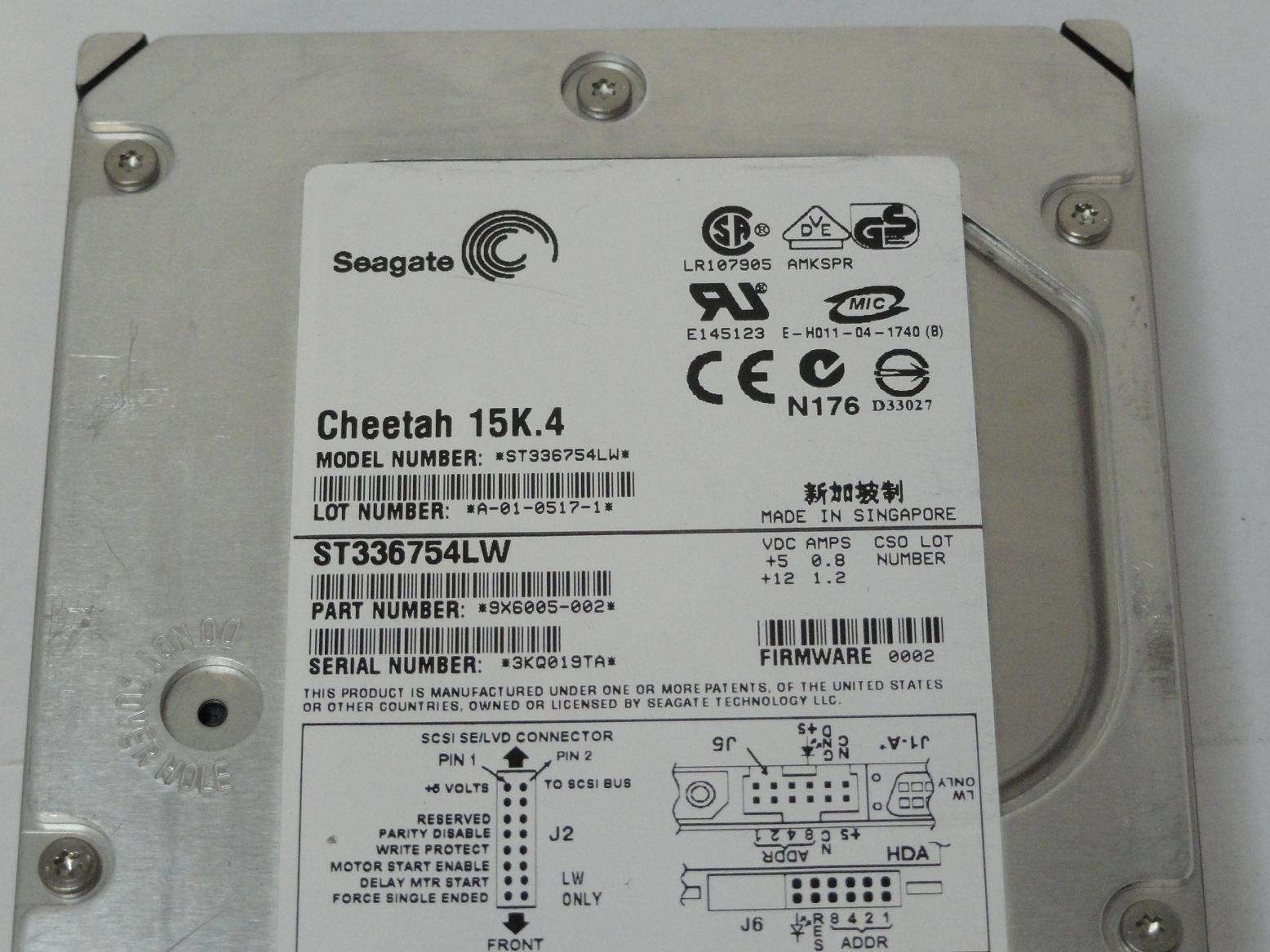 PR16175_9X6005-002_Seagate 36GB SCSI 68 Pin 15Krpm 3.5in HDD - Image3