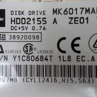 MC1798_HDD2155_Toshiba 6GB IDE 4200rpm 2.5in HDD - Image3
