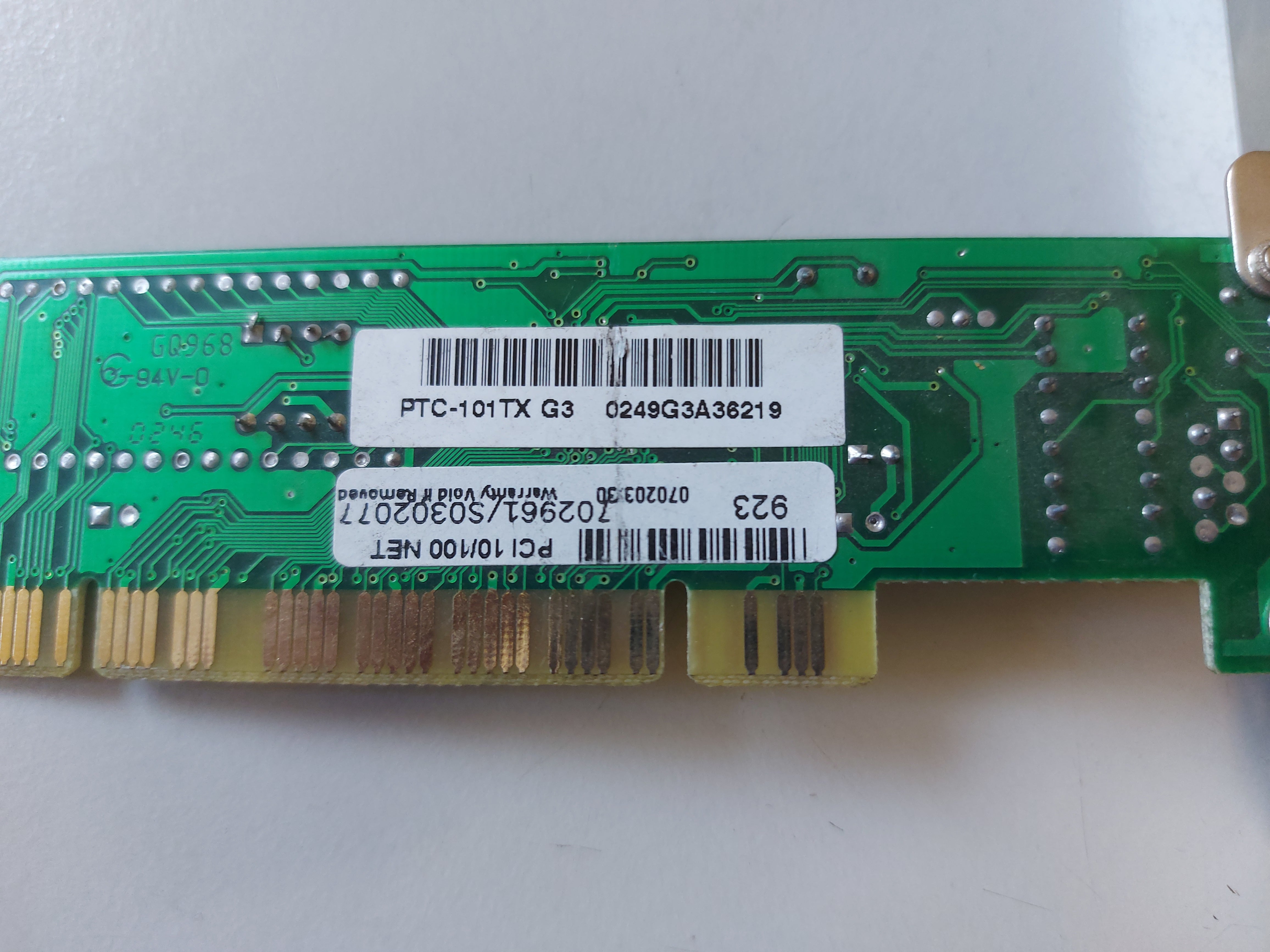 Generic 10/100 PCI Network Adapter Card ( PTC-101TX G3 GTS FC-205LS ) REF