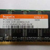 PR23515_HYMD264646D8J-D43_Hynix 512MB PC3200 DDR-400MHz  HYMD264646D8J-D43 - Image3