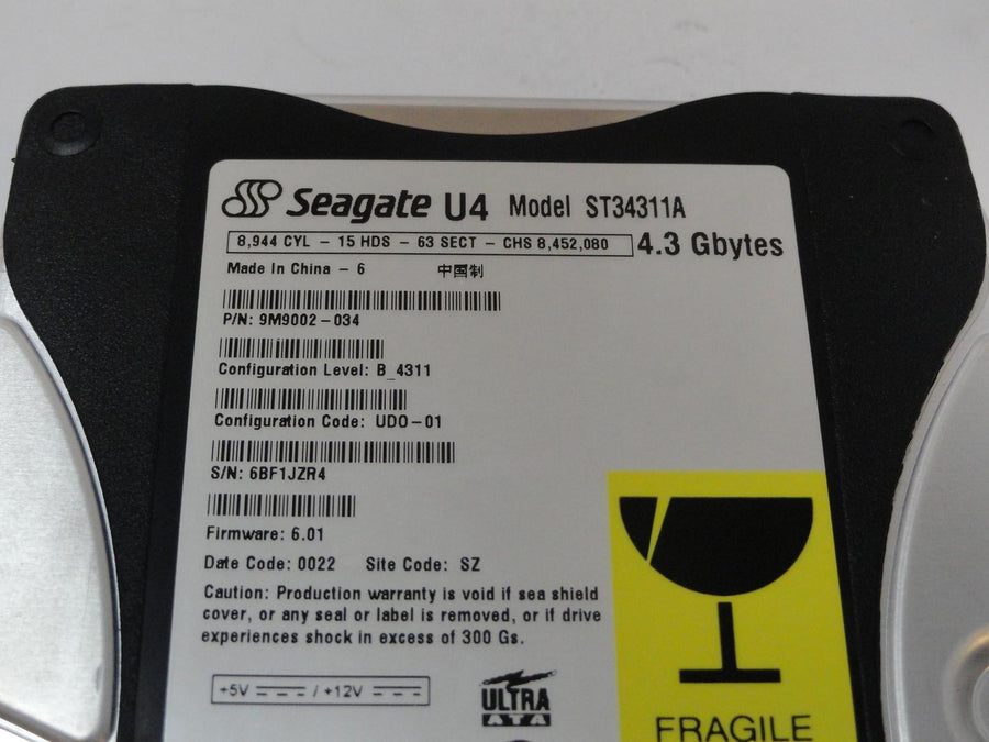 Seagate 4.3GB IDE 5400rpm 3.5in HDD ( 9M9002-034 ST34311A ) ASIS