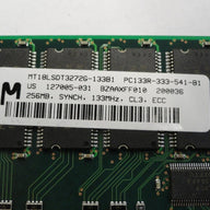 PC133R-333-541-B1 - Micron Compaq 256Mb PC133R 133MHz CL3 ECC SDRAM 168 Pin RAM - Refurbished