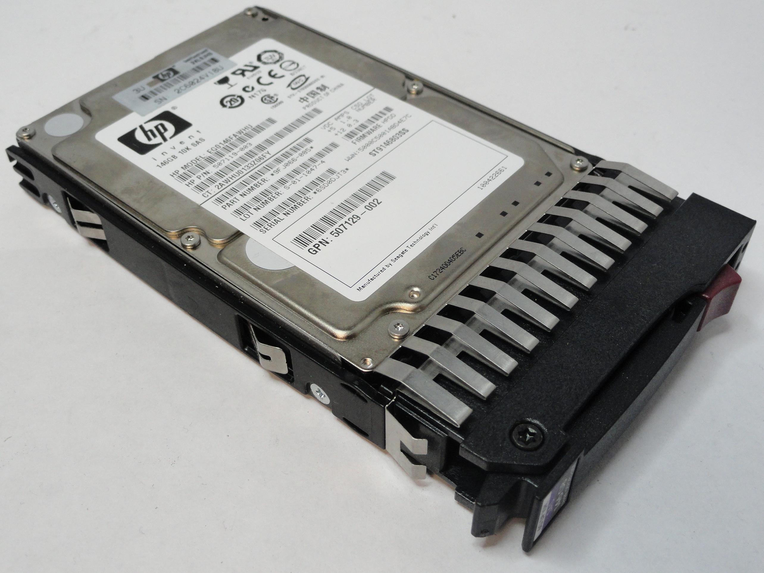 PR19377_9FJ066-085_Seagate HP 146Gb SAS 10Krpm 2.5in HDD - Image3