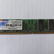Patriot Memory 256MB PC2700 333MHz CL2.5 DDR SDRAM DIMM Memory Module (PSD2563334)