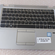 HP EliteBook 820 G4 Backlit Keyboard - Trackpad - Fingerprint Reader & Surround ( 821692-001 T01-PS1512-001 ) USED