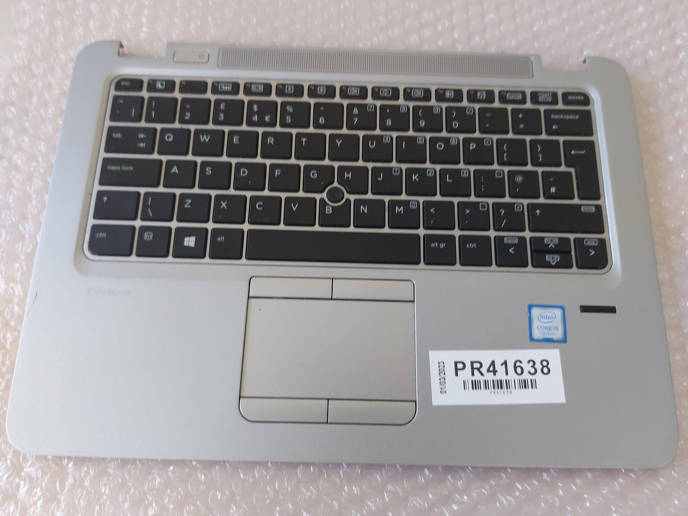 HP EliteBook 820 G4 Backlit Keyboard - Trackpad - Fingerprint Reader & Surround ( 821692-001 T01-PS1512-001 ) USED