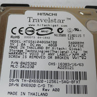 PR23960_0A25382_Hitachi Dell 40GB IDE 5400rpm 2.5in HDD - Image3