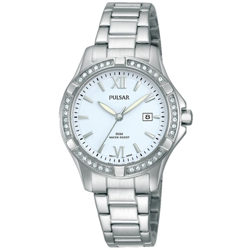 Pulsar Ladies Swarovski Dress Watch ( PH7409X1 )