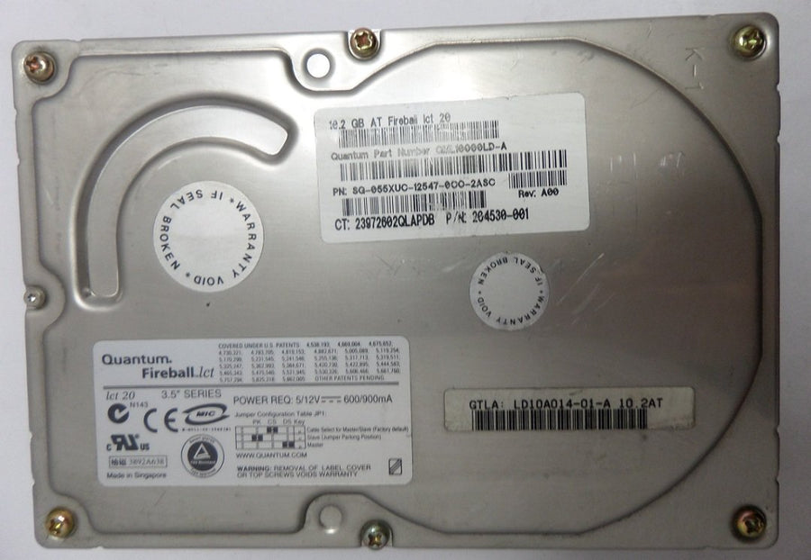 LD10A014 - Quantum Dell Compaq 10GB IDE 5400rpm 3.5in Fireball LCT HDD - Refurbished