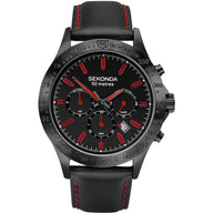 Sekonda Mens Multi dial Quartz Watch with Leather Strap 1652