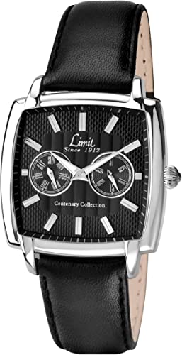 Limit Men's Quartz Watch with Black Dial Analogue Display and Black Strap 5888.25