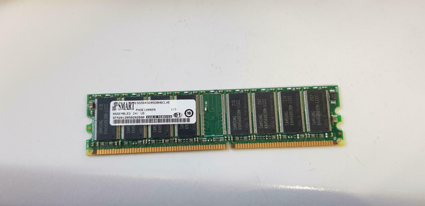 Smart 256MB 184Pin DDR PC3200 UDIMM Memory Module ( SG5643285D8N6CLXE ) REF